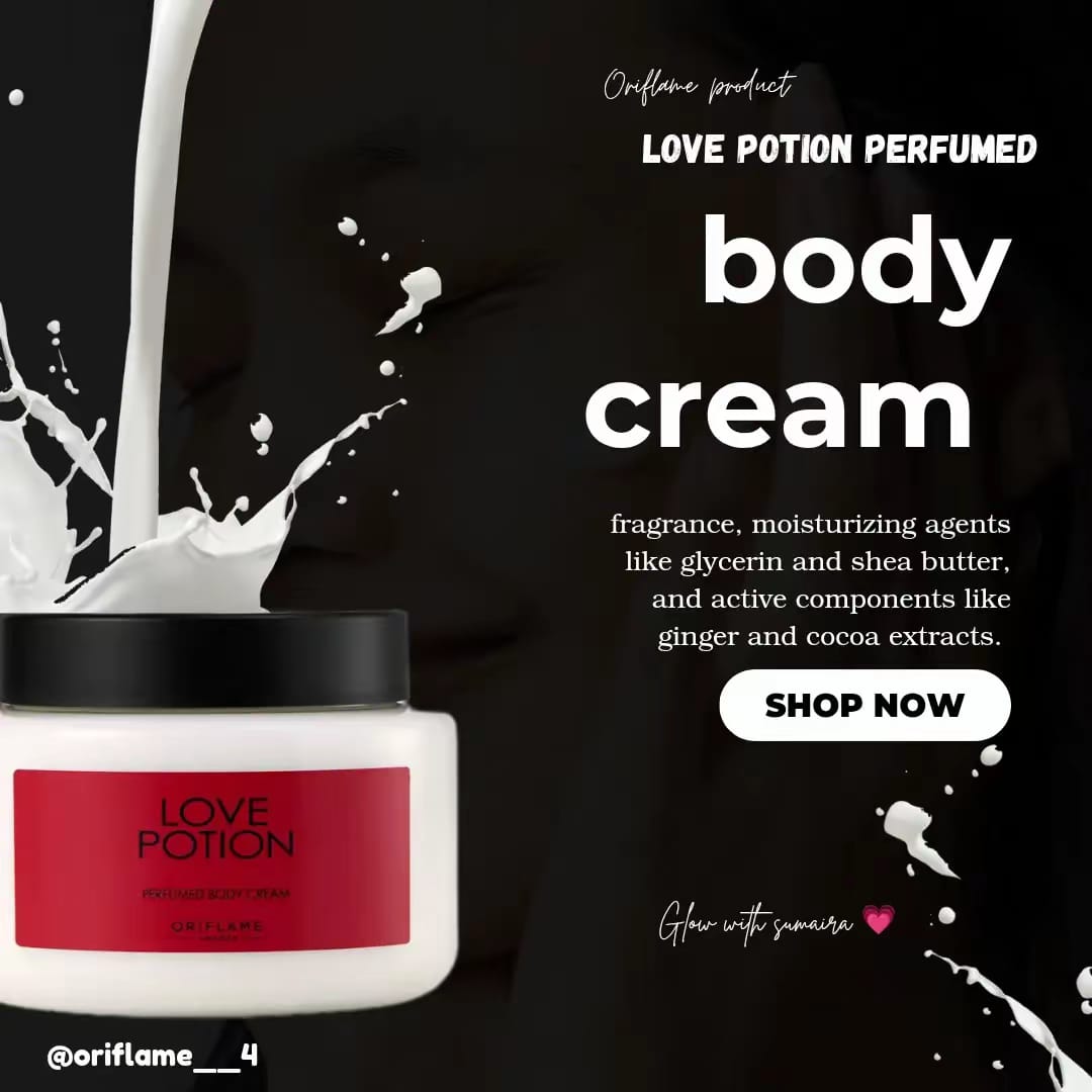 ORIFLAME   LOVE POTION  PERFUME BODY CREAM 250ml