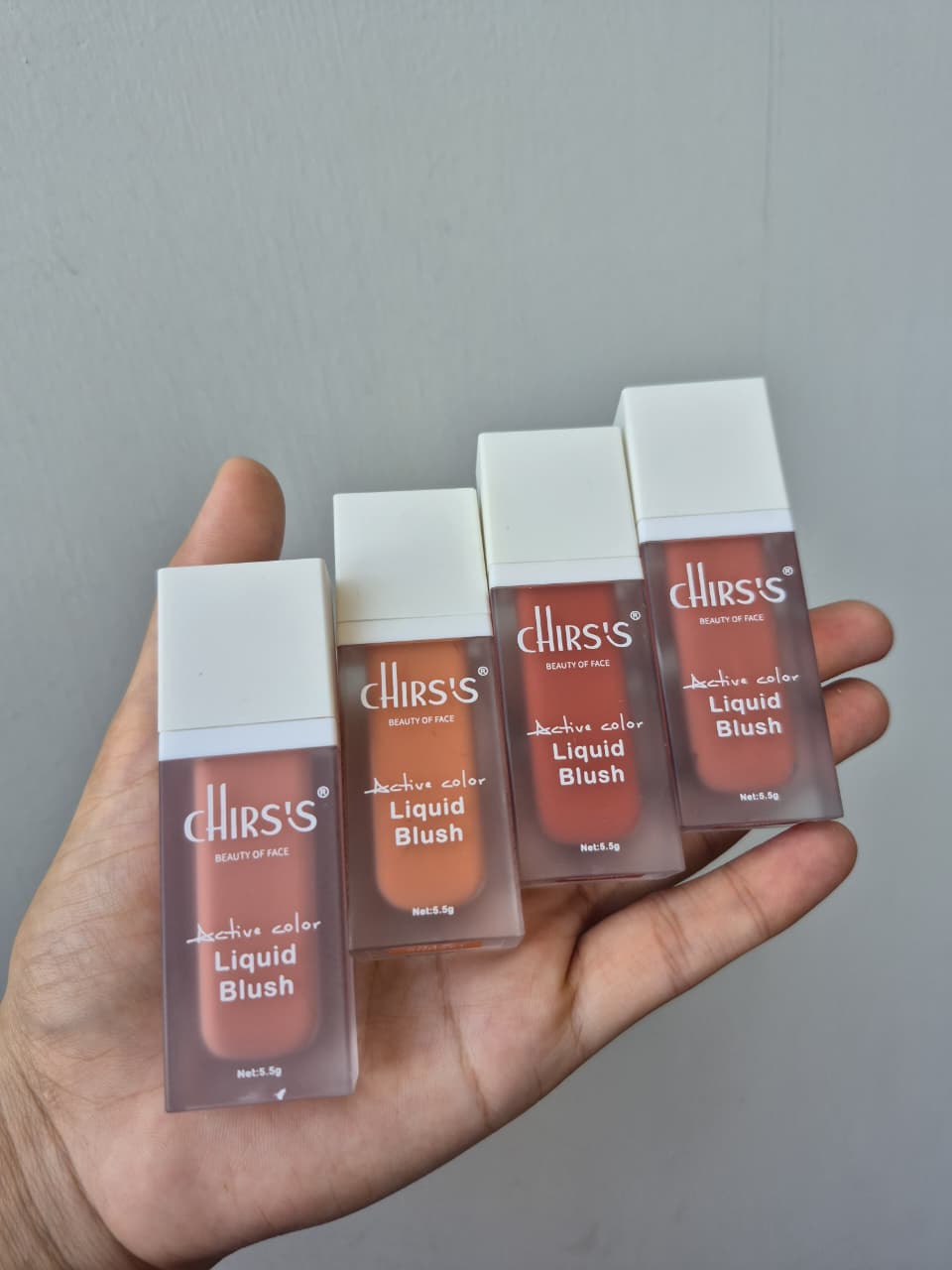 CHIRS's  Active color Liquid Blush  Fine silky smooth   4 Different shades Available