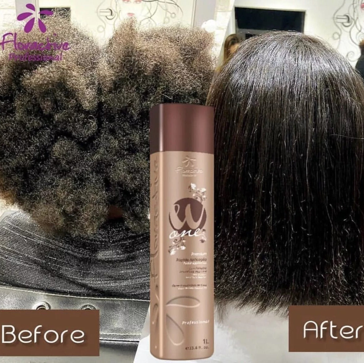 Floractive w-1  Nanoplastia W One Hair Straightening Treatment Protein Premium Floractive 1000ml