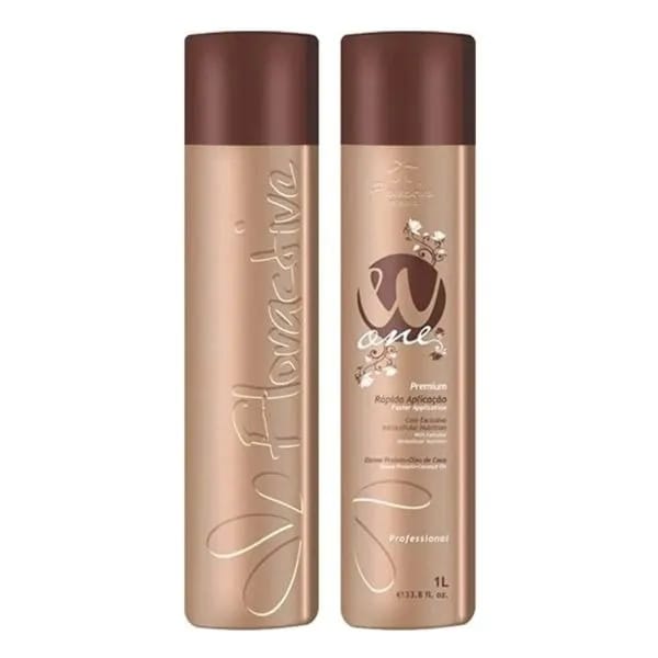 Floractive w-1  Nanoplastia W One Hair Straightening Treatment Protein Premium Floractive 1000ml